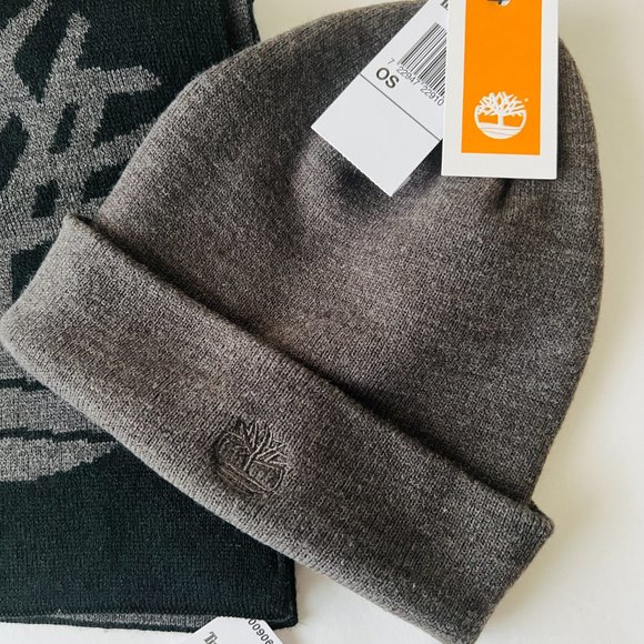TIMBERLAND Men's Hat & Scarf Set NWT - Picture 4 of 7
